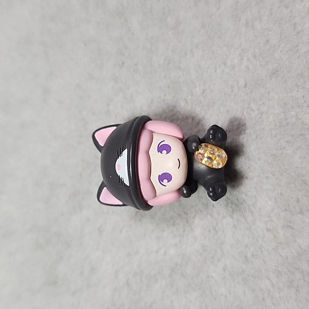 Cute Blinged "Just A Girl" Lucky Cat Figure (Pop Mart)